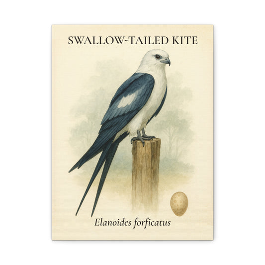 Swallow-Tailed Kite Vintage Canvas
