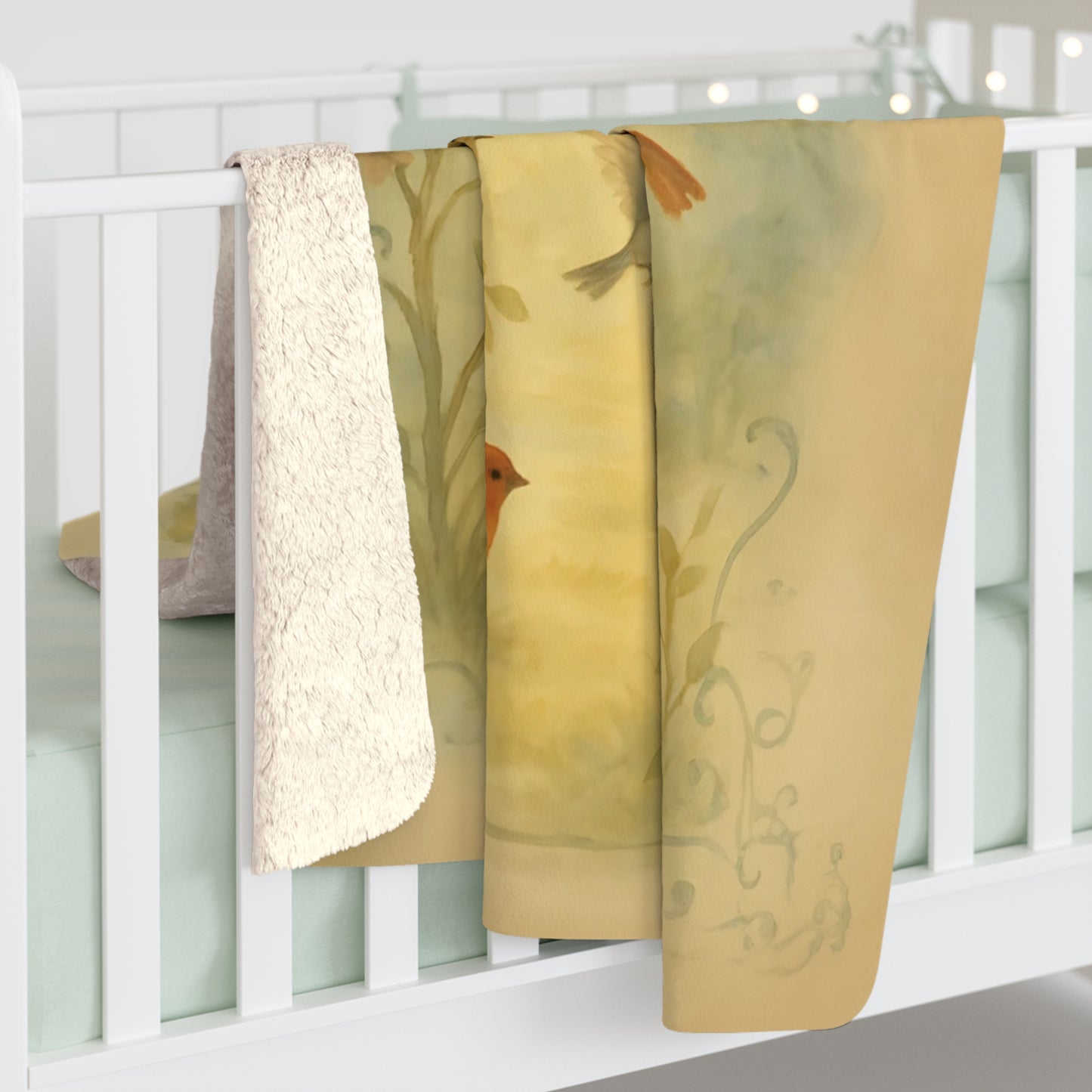 Feeder Friends Fleece Sherpa Blanket