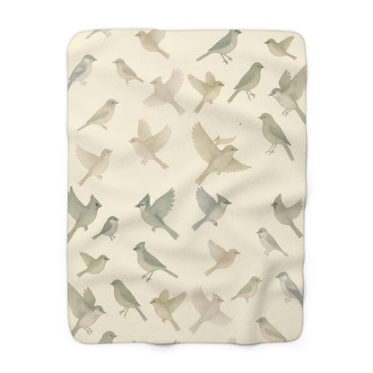 Meadow Flight Fleece Sherpa Blanket