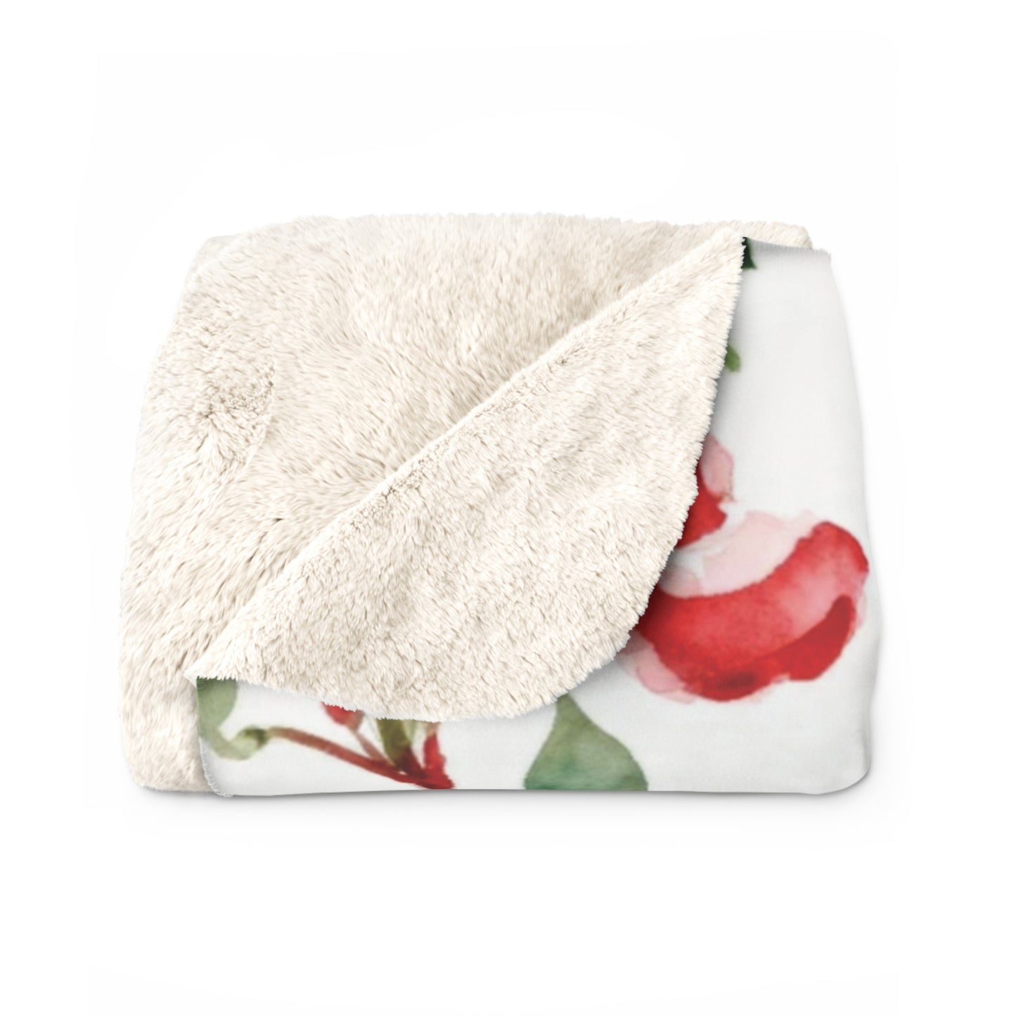 Blue Jays & Blossoms Sherpa Fleece Blanket