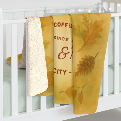 Personalized Cardinal Couple Sherpa Fleece Blanket