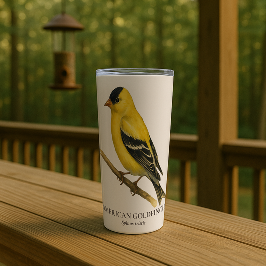 American Goldfinch Range Map Tumbler