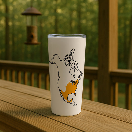 Cardinal Range Map Tumbler