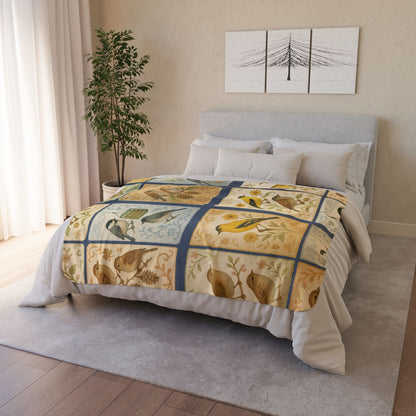 Songbird Patchwork Print Throw