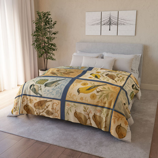 Songbird Patchwork Print Throw