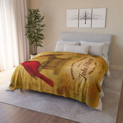 "Lovebirds" Anniversary Throw (Personalized)