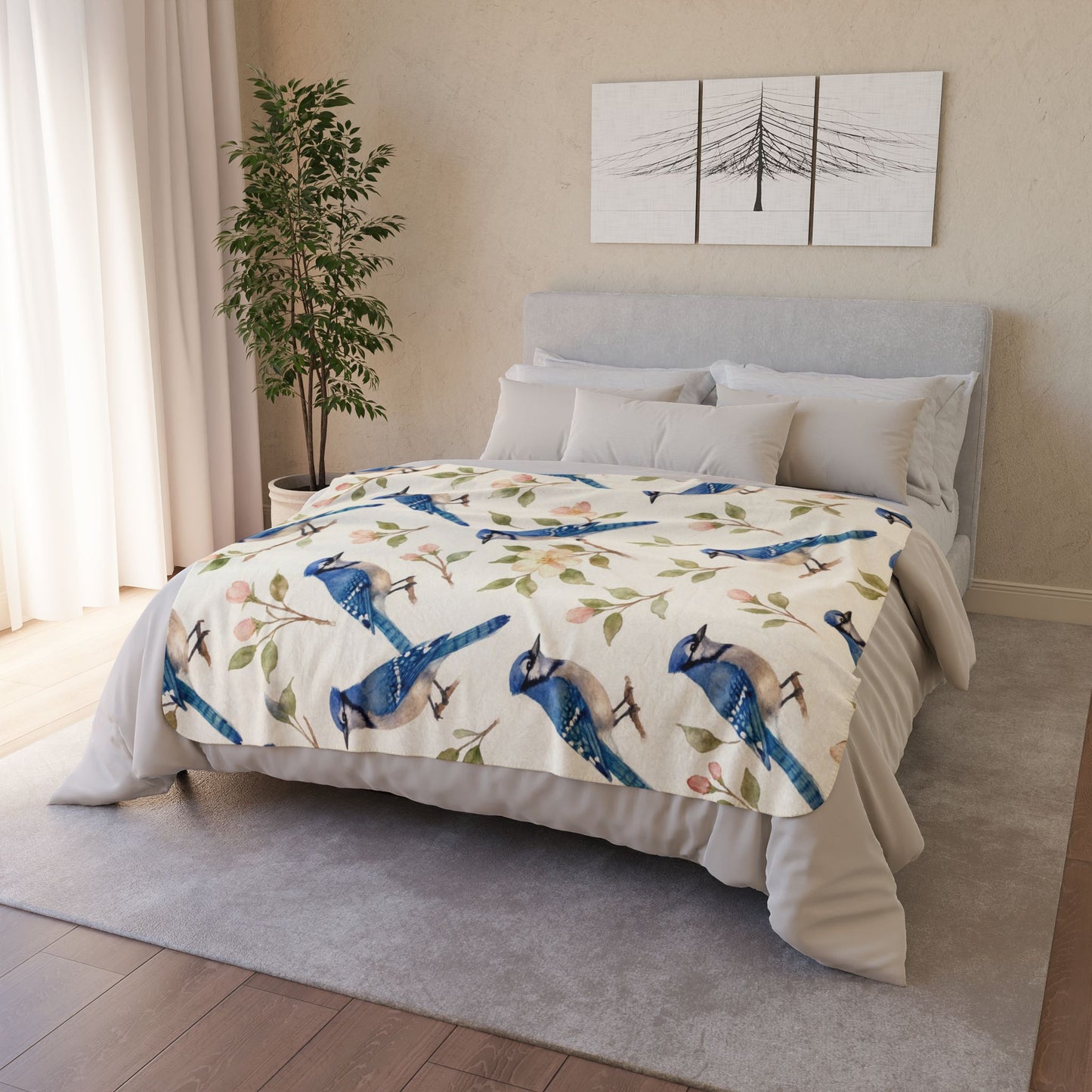 Blue Jay Cottage Throw