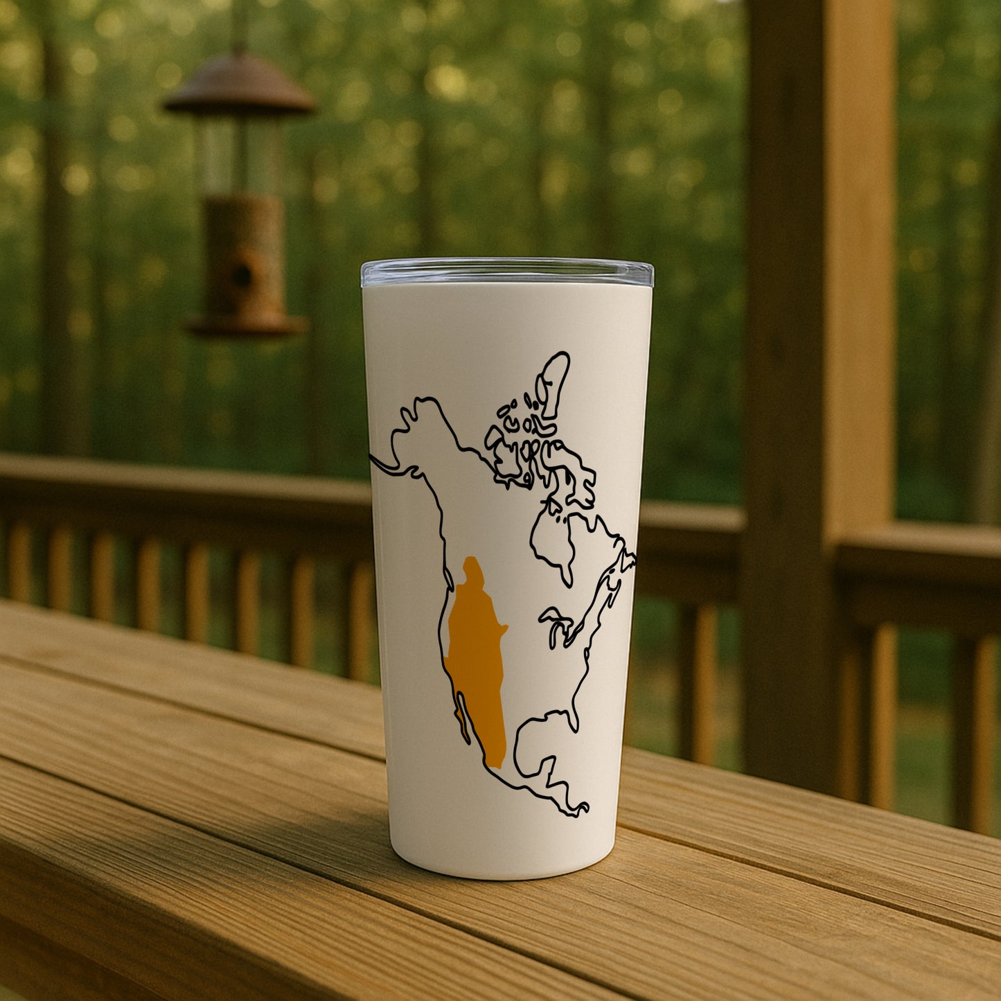 Red-Naped Sap Sucker Range Map Tumbler