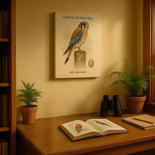 American Kestrel Vintage Canvas