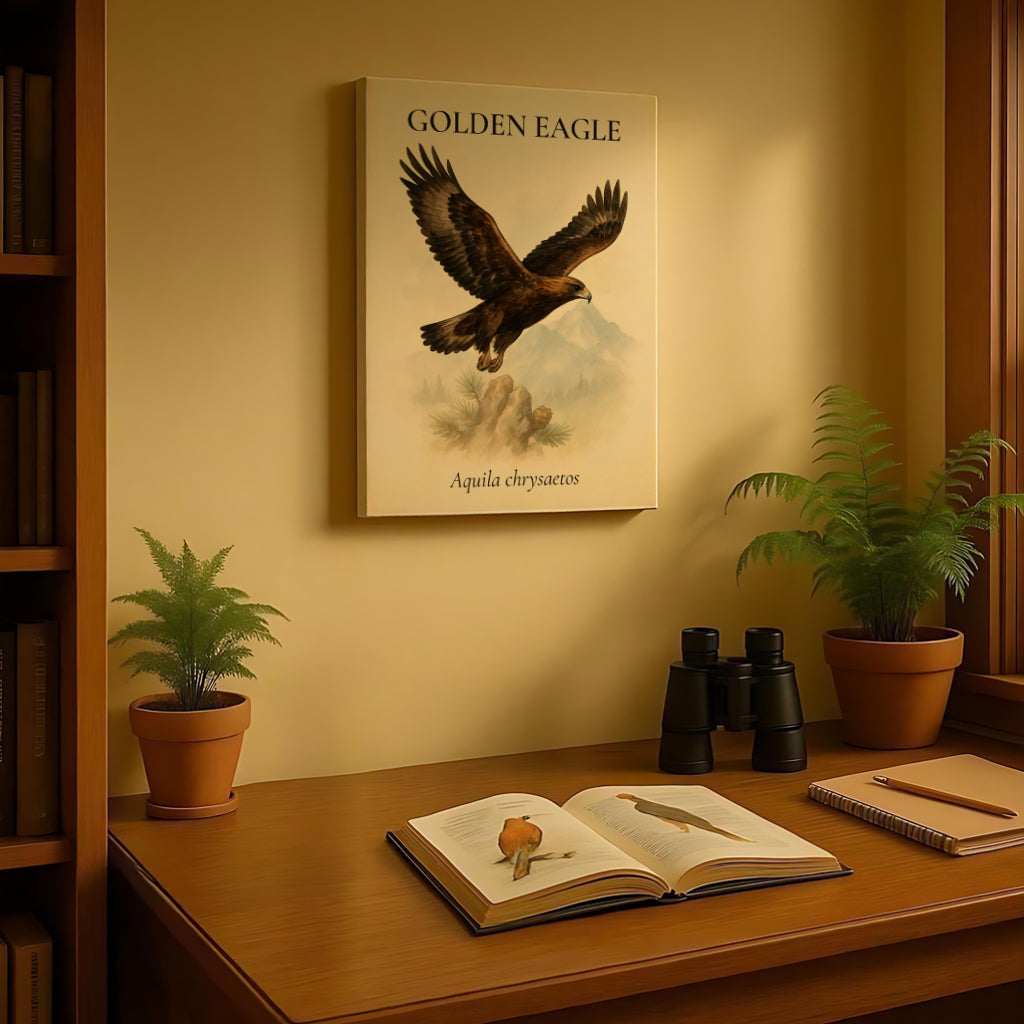 Golden Eagle – Vintage Field Canvas