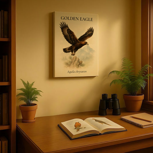 Golden Eagle – Vintage Field Canvas