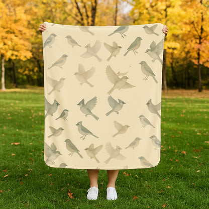 Meadow Flight Fleece Sherpa Blanket